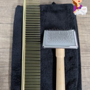 Basis vachtverzorging set kat (Goud)