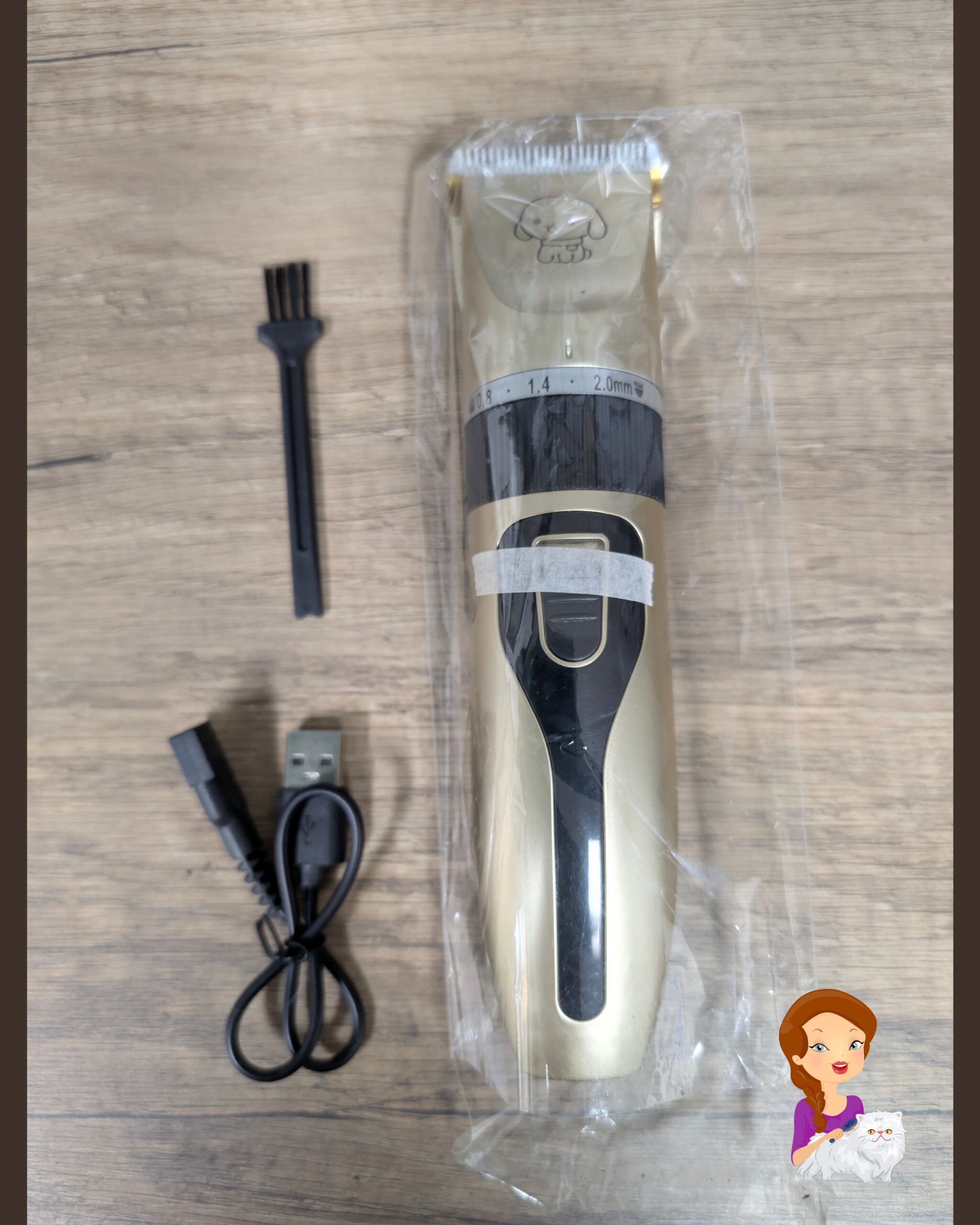 Stille tondeuse scheerapparaat kat (gratis hardcover Etui)