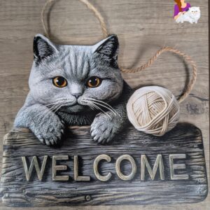 Brits Korthaar Welkom bordje